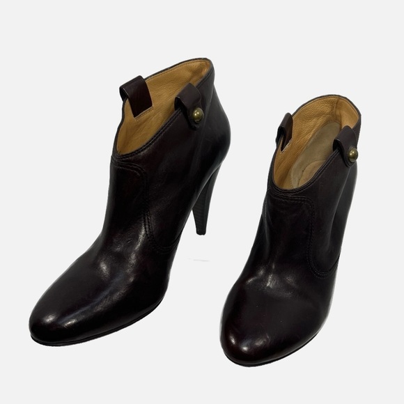 Coach Aliza Ankle Boot Bootie ChestnutBrown Leather Women size 11 - Picture 3 of 10